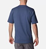 Columbia CSC M Basic Logo Brushed Erkek Kısa Kollu T-Shirt Dağ Mavisi CS0287-480