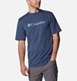 Columbia CSC M Basic Logo Brushed Erkek Kısa Kollu T-Shirt Dağ Mavisi CS0287-480