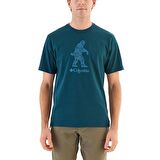 Columbia CSC Checkered Peaks Erkek Kisa Kollu T-Shirt Yeşil CS0242-414