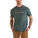 Columbia CSC M Basic Logo Brushed Erkek Kısa Kollu T-Shirt Yeşil CS0287-353