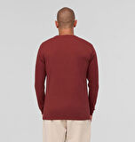 Columbia Csc M Basic Sm Logo Ls Tee Bordo Erkek Outdoor Tshirt CS0354 