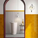 VitrA 7.5x30 Mode Fon Amber Sarı Parlak Duvar Karosu K948397SR001VTE0 (1 m2 )