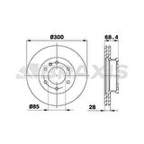 Vag Fren Diski On Sprinter 906 06>18 907 910 18> Crafter 30-35 06>16 - Braxıs Ad0109