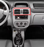 Hareketli Renault Clio Reno Yönlendirmeli  GRİ RENK 1 ÇİFT  Orta Kalorifer Fan Havalandırma Izgarası