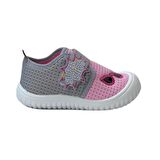 Gezer 3341 Pembe/Gri Çocuk Kreş Yazlık Ev Ayakkabısı