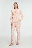 Anıl 11307 Pamuklu Kışlık Uzun Kol Kadın Pijama Takım MAN11307