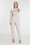 Anıl 11271 Kadın Yeni Sezon Kışlık Pamuklu Uzun Kol Pijama Takımı MAN11271