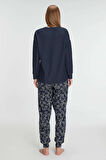Anıl 11325 Kadın Uzun Kol Sweatshirt Pantolon Pijama Takımı MAN11325