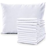 10 Adet Otel Tipi Beyaz Yastık Kılıfı Akfil 63 Tel Dokuma %100 Pamuk 50x70 Cm