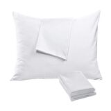 30 Adet Otel Tipi Beyaz Yastık Kılıfı Akfil 63 Tel Dokuma %100 Pamuk 50x70 Cm