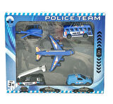 Demir Toys Çek Bırak Polis Seti 5Li