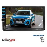 DOUBLE TEYP 7 4X50W MİRRORLİNK BT/USB/SD/FM/AUX KAMERA HEDİYE TWOGO GO-SAHIN UP