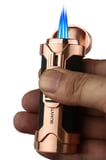 Quantoro 3 Torch Pürmüz Delicili Siyah-Gold Metal Puro Çakmağı - TRZ1153