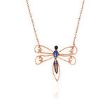 Gümüş Rose Yusufçuk Kadın Kolye