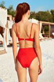 Püskül Detaylı Ince Askılı Bikini Takımı 201200