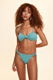 No Gossİp Leona Düğümlü Soft Straplez Bikini Tek Üst Nil Yeşili 229118