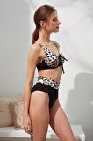 Pierre Cardin Melt Toparlayıcı Balenli Bikini Leopard 221237