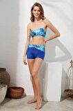Pierre Cardin Kaia Straplez Şortlu Bikini Ocean 221239