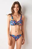 Pierre Cardin Grace U Telli Bikini Tek Üst Batik 239103-D