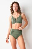 Dolores Toparlayıcı Bikini Tek Üst Hakı 239106