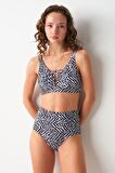 Dolores Toparlayıcı Bikini Tek Üst Zebra 239106-D
