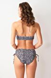 Pierre Cardin Freez Sürgülü Bustier Tek Üst Zebra 239110-D