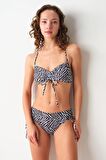 Pierre Cardin Freez Sürgülü Bustier Tek Üst Zebra 239110-D