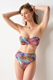 Pierre Cardin Angela High Leg Bikini Tek Alt Leopar 239203-D