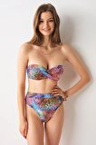 Pierre Cardin Angela High Leg Bikini Tek Alt Leopar 239203-D
