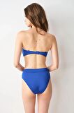 Pierre Cardin Ella Yüksek Bel V Kesim Bikini Tek Alt Saks 239207