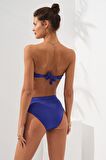Clarke Kaplı Straplez Bikini Sax 231231