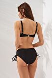 Rhode Bantlı Toparlayıcı Bikini Siyah 231237