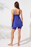 Lisa Şortlu V Yaka Tankini Sax 231500
