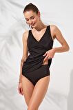 Mara Kruvaze Formlu Tankini Siyah 231501