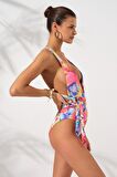 Camila Belden Çapraz Bağlamalı Mayokini Garden 231604-D