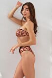 Tül Detaylı Soft Straplez Bikini Catwoman 231206