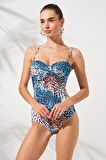 Bandy Kaplı Straplez Mayo Ocean 231132-T