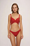 Double Dolgulu Belden Bağlamalı Bikini