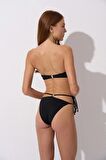 Pierre Cardin Aksesuarlı Soft Straplez Bikini Takım Siyah 241205