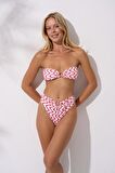 Pierre Cardin Aksesuarlu Straplez Bikini Takım Desenli 241219