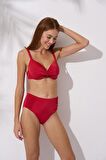 Pierre Cardin Kapli Toparlayıcı Bikini Takım Kirmizi 241251