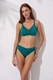 Pierre Cardin İnce Askılı Toparlayıcı Bikini Takım Yesil 241252