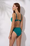 Pierre Cardin İnce Askılı Toparlayıcı Bikini Takım Yesil 241252