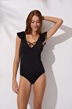 Pierre Cardin Fiji Kol Fırfır Detaylı Askılı Mayo 241132 