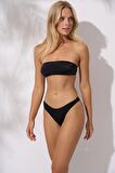 Pierre Cardin Bandaj Straplez Bikini Takım Siyah 241274