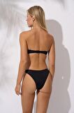 Pierre Cardin Bandaj Straplez Bikini Takım Siyah 241274