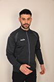 Diadora Muline Gri Tek Üst Sweatshirt - Muline Koyu Gri