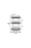 Yapışkanlı Kancalı Banyo Köşeliği Düzenleyici Şampuanlık Duş Rafı Siyah