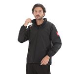 R8936-R Lotto Joe Jacket Team Wn Wp Erkek Yağmurluk-rüzgarlık Siyah