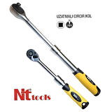 NT Tools 1/4" Uzatmalı Cırcır Kolu 165-200 mm. 72 Diş NC12C14